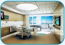 Advanced Pediatric Care Pavilion Interior Rendering Photo